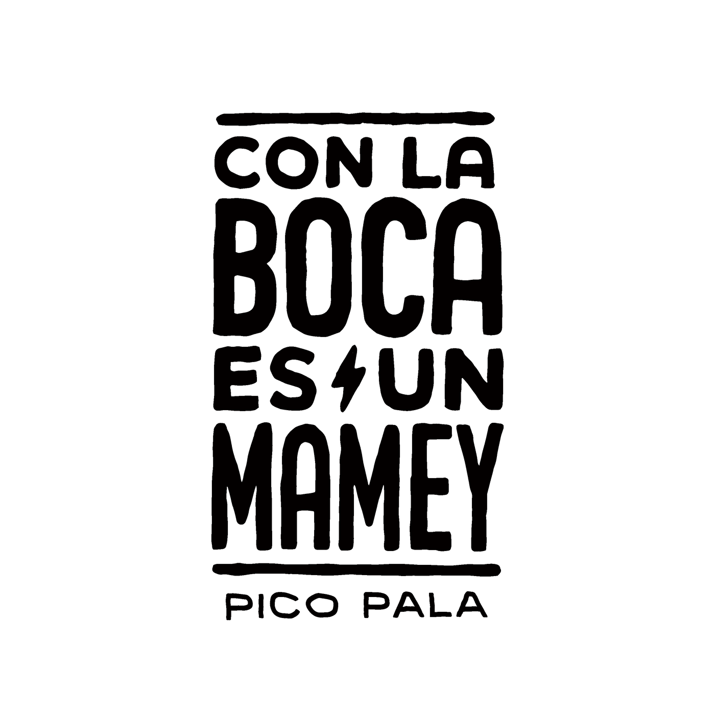 APP CON LA BOCA ES UN MAMEY STICKER